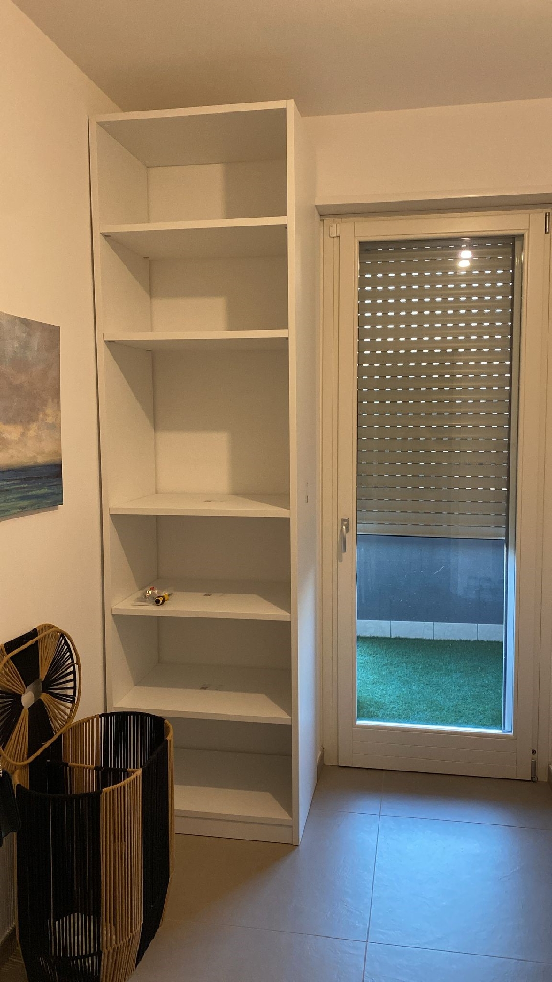 Libreria 1 vano allestimento completo  ripiani fissi